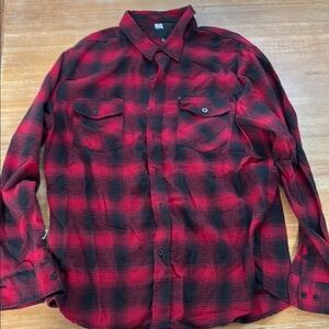 RSQ Red and Black Long Sleeve Tee